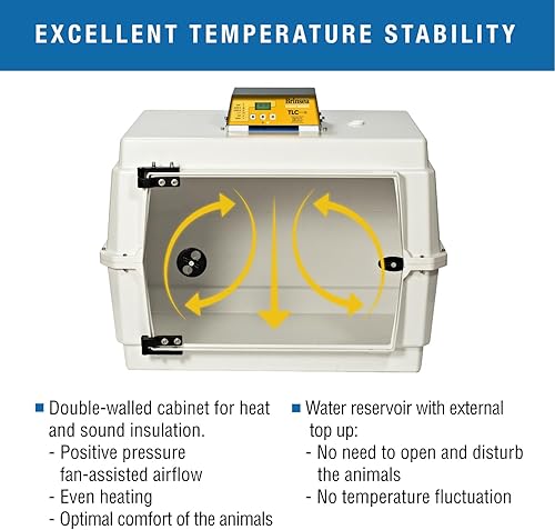 Miniatura 22 de Brinsea TLC-50 Zoologica II - Incubadora grande de cría de aves y recuperación de mascotas con control de humedad para animales enfermos, ideal