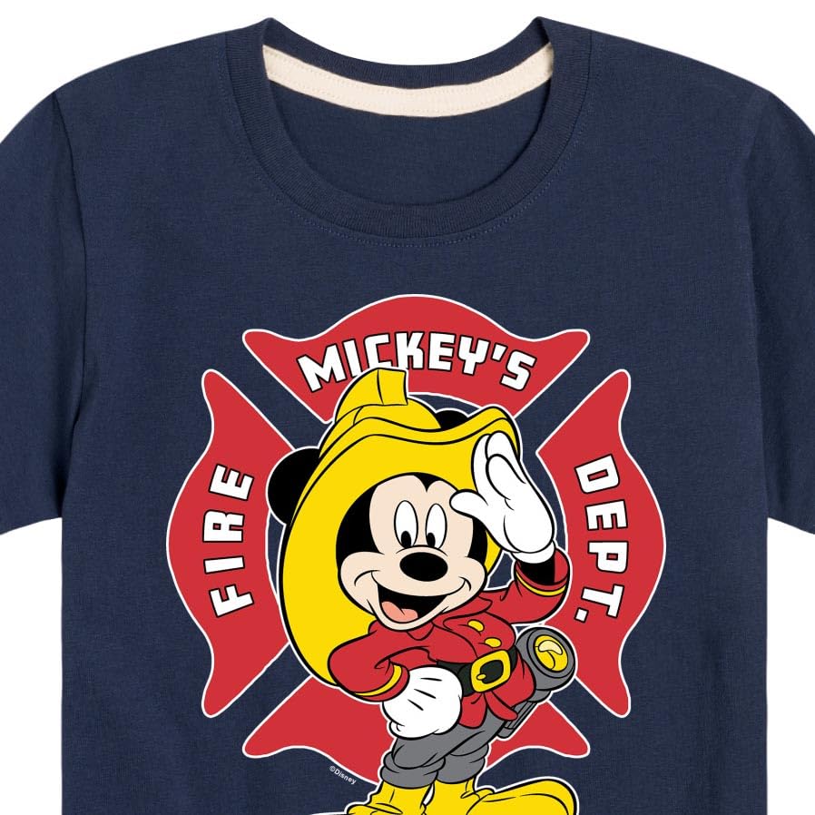 Disney - Firefighter Mickey - Fire Dept. at Your Service - Toddler & Youth Short Sleeve T-Shirt3