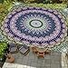 Treer 3D-indisches Mandala-Muster Sonnensegel Rechteckig – wasserdichte Sonnenschutz Markise mit ösen, UV-Schutz 95% für Garten, Terrasse, Balkon und Camping, inkl. 4 Seilen (Stil 7,2x2.4m)