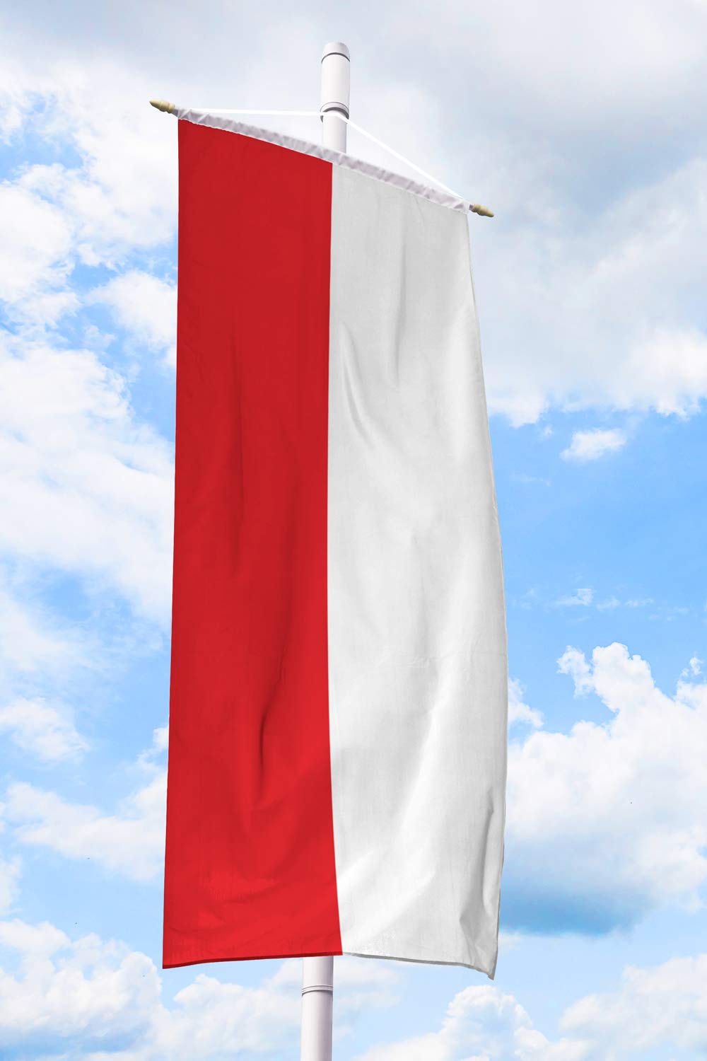Deitert Bannerfahne 150x400cm rot-weiß