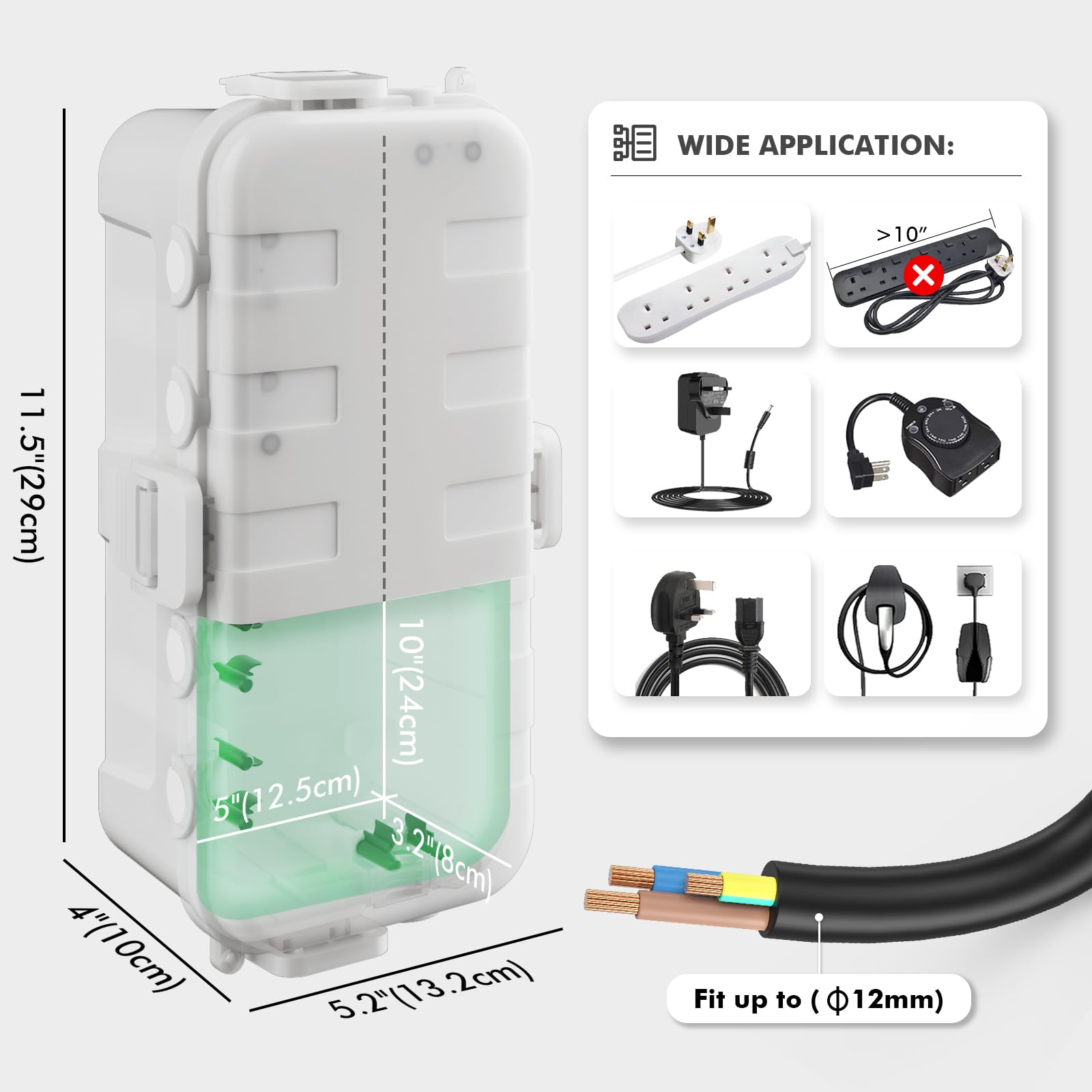 RESTMO Outdoor Waterproof Box (29 × 13.2 × 10cm) - Image 2