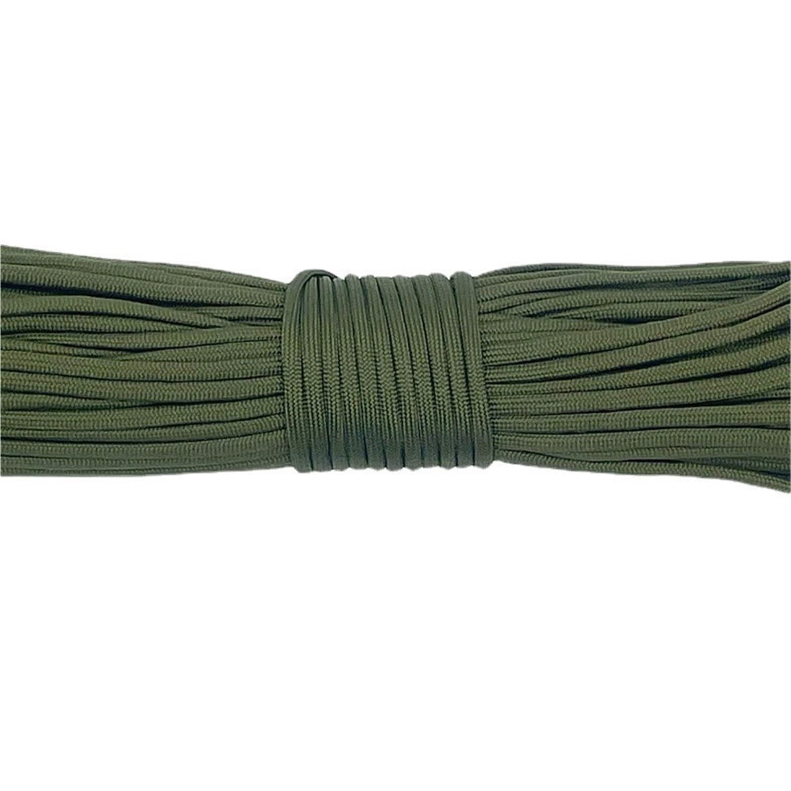 Paracord 5M 10M 20M 31M Paracord 550 Parachute Cord Lanyard Rope 7 Strand Climbing Camping Survival(Green,5M)