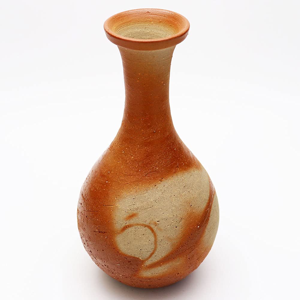 備前焼花器丸型一輪挿し作家作品