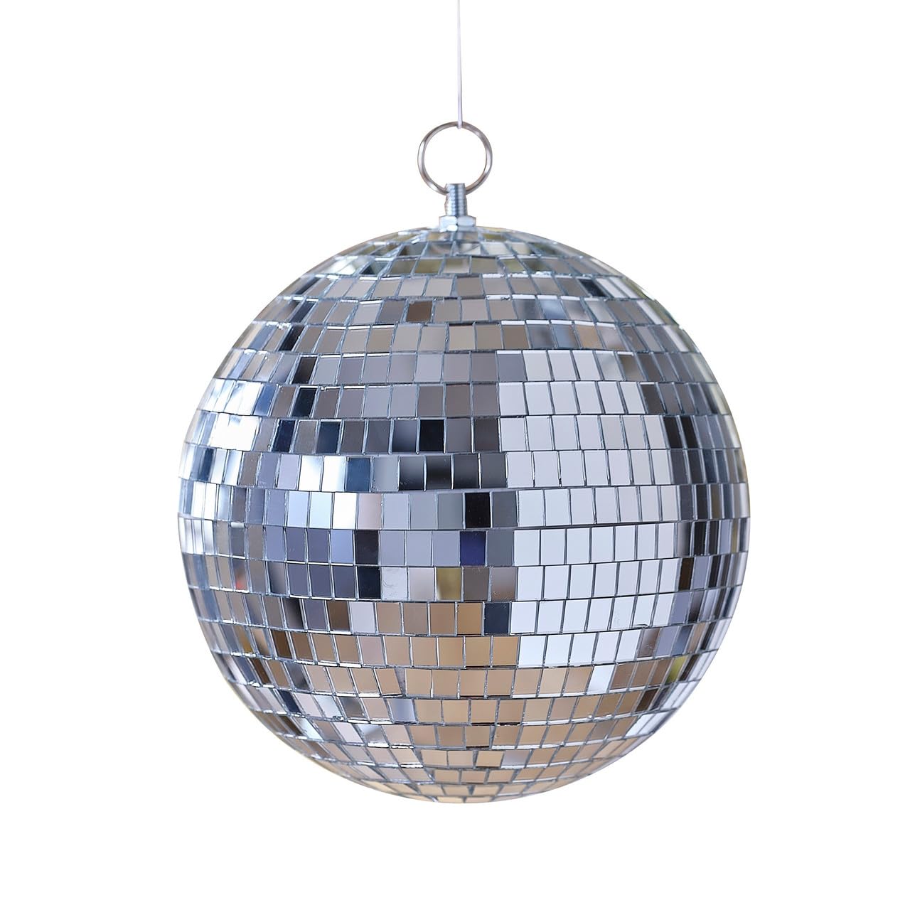 Ginger Ray Silver Disco Ball Hanging Decoration for Birthdays or New Year's Eve Parties 20cm