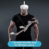 Vista 3 de X-SUPER HOME Culata VR para Meta Quest 3S Quest 3 Quest 2 Quest Pro – Accesorios de controlador de juego FPS ajustables con almohadilla magnética