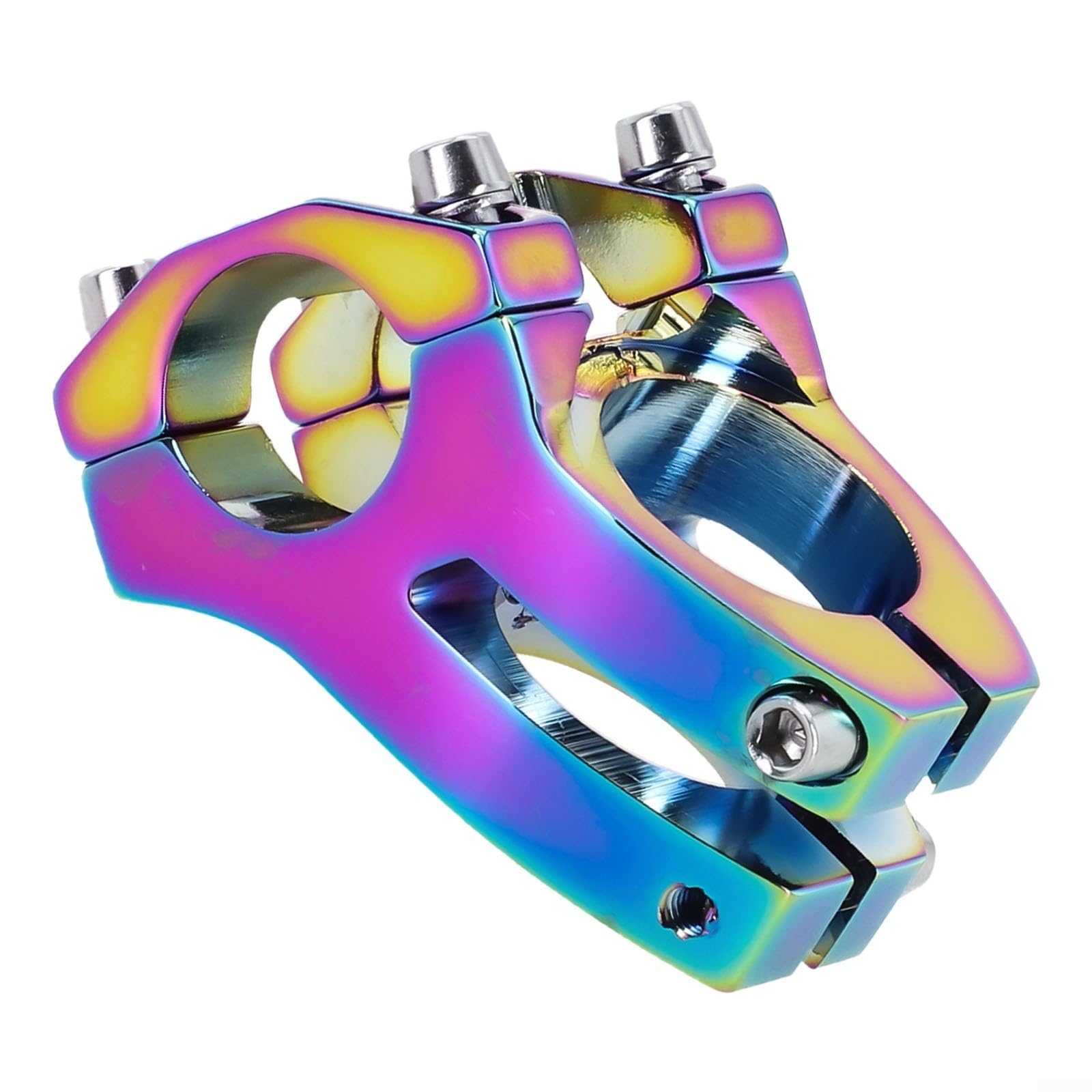 Bicicletta MTB Lega Colorata Attacco Manubrio Senza Filetto 25,4 Mm 1 1/8 – Attacco Regolabile Per Bici