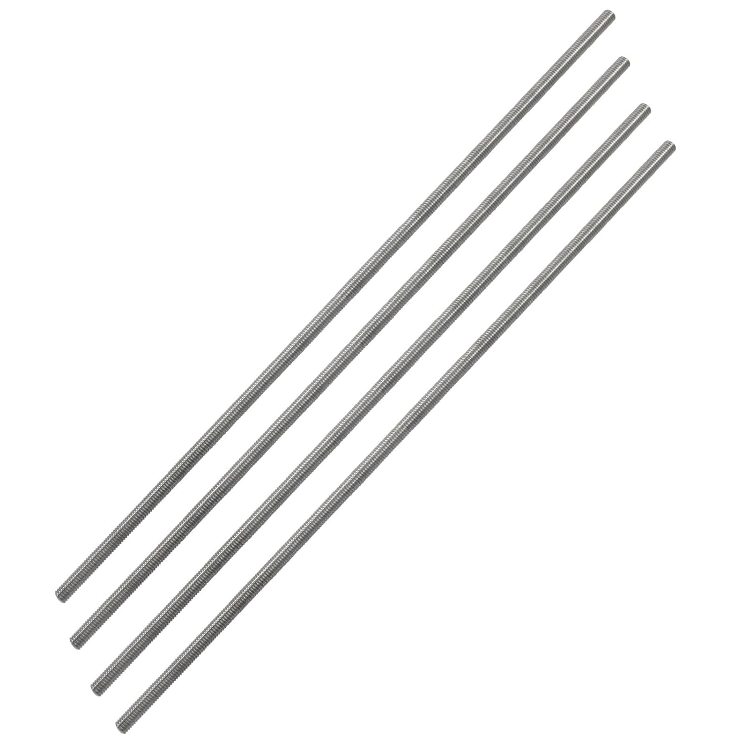 M4 x 250mm Fully Threaded Rod, 4 Pcs, 304 Stainless Steel