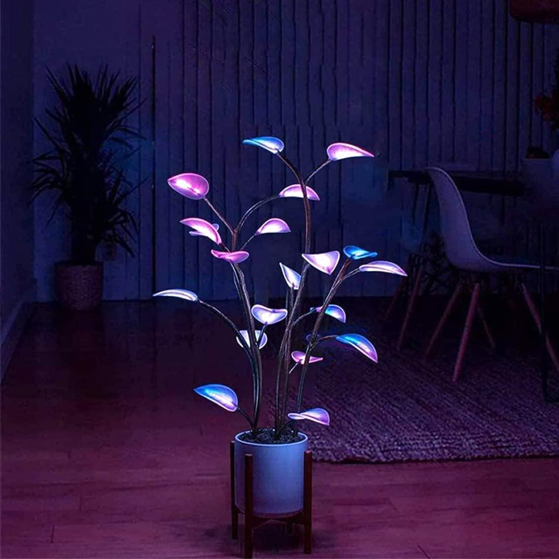 Led Houseplant Parties Artificial Plant Bonsai Lamp Home Decorative Fairy Light