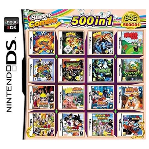 CMLegend 500 Juego en 1 NDS Game Lot Card Super Combo Cartridge para DS 2DS Nuevo 3DS XL