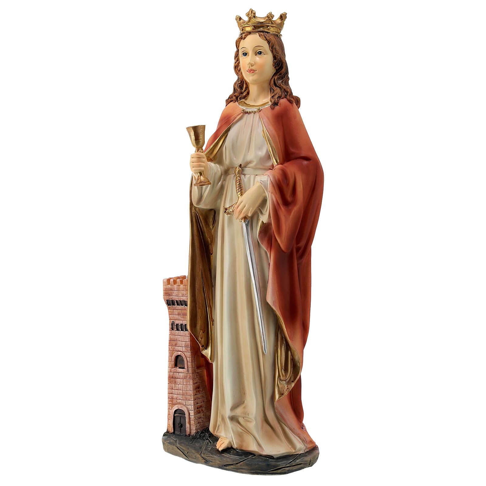 Holyart Statues en résine et PVC: Statue Sainte Barbe 40 cm résine
