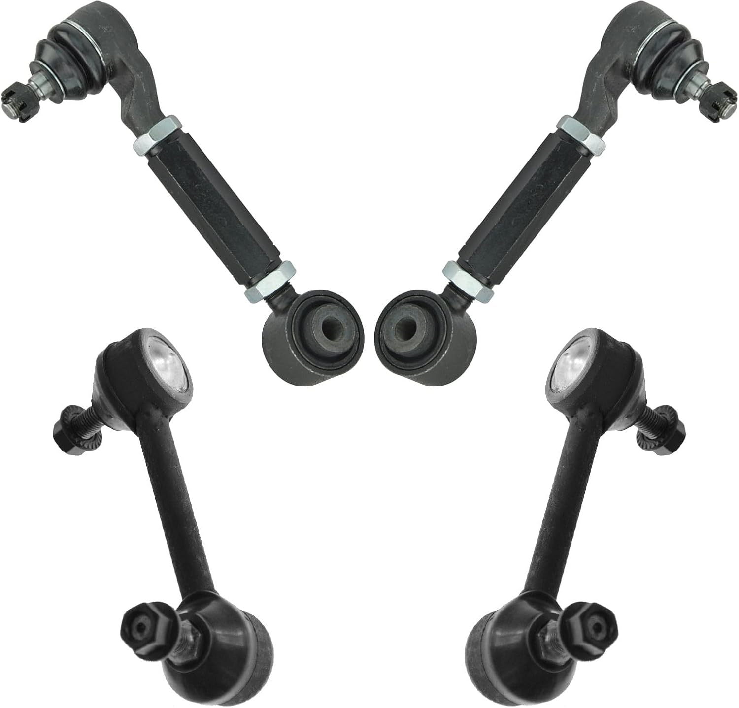 TRQ Rear Suspension Kit Control Arm with Ball Joint Sway Bar Stabilizer Link Compatible with 2004-2008 Acura TSX 2003-2007 Honda Accord