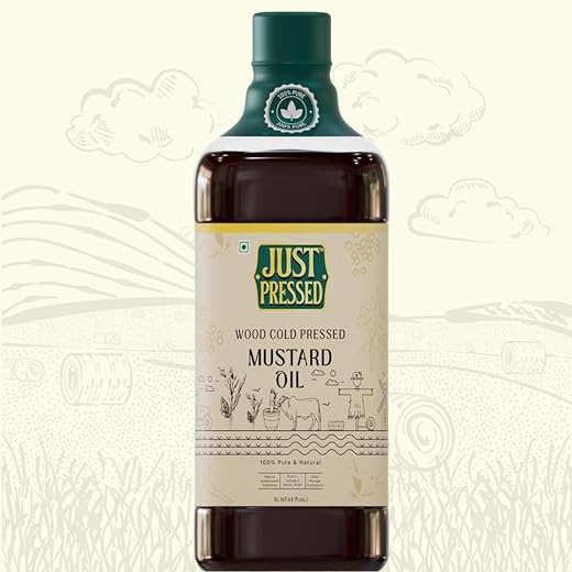 JustPressed Mustard Cold Pressed Oil Mustard Oil Kachi Ghani