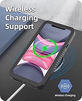 Vista 6 de WIFORT Funda impermeable para iPhone 11 de 6.1 pulgadas con protector de pantalla integrado, a prueba de agua certificada y protección militar, a