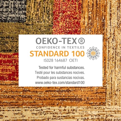 Home Dynamix Royalty Vega Contemporary Geometric Area Rug, Black/Brown, 31.5"x47"