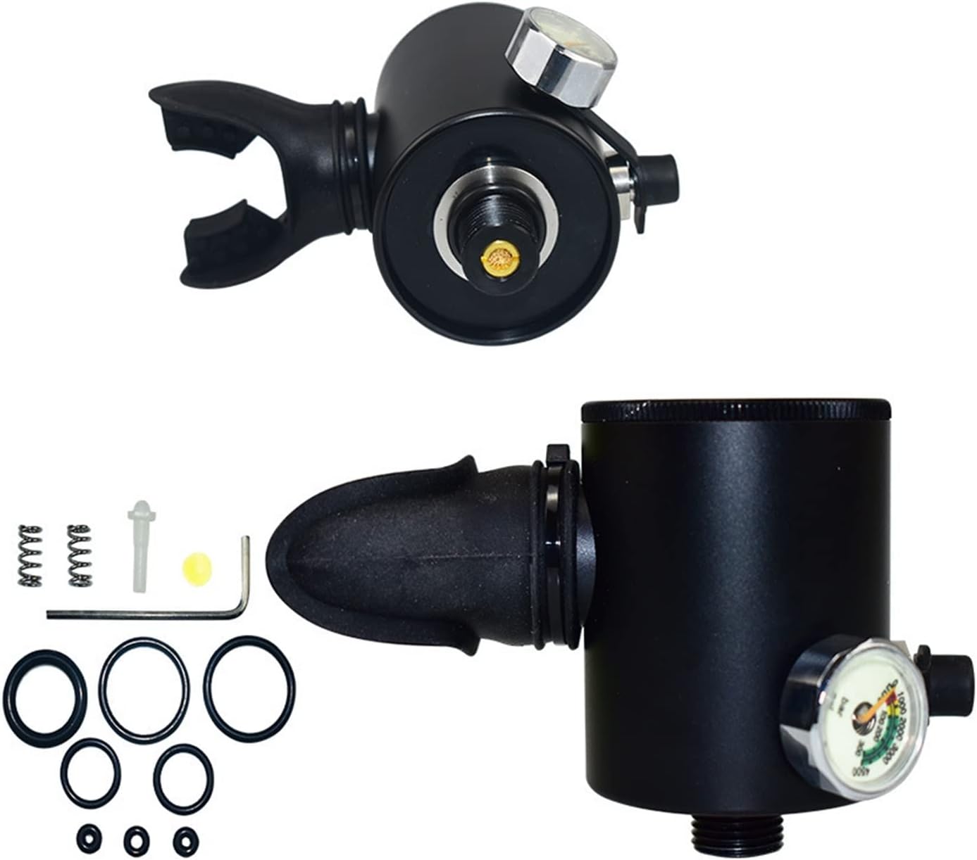 Scuba Tank Kit, Snorkeling Equipment 500ML Diving Respirator Underwater Emergency Spare Diving Double Bottle Set for Underwater Work/Underwater Recreation