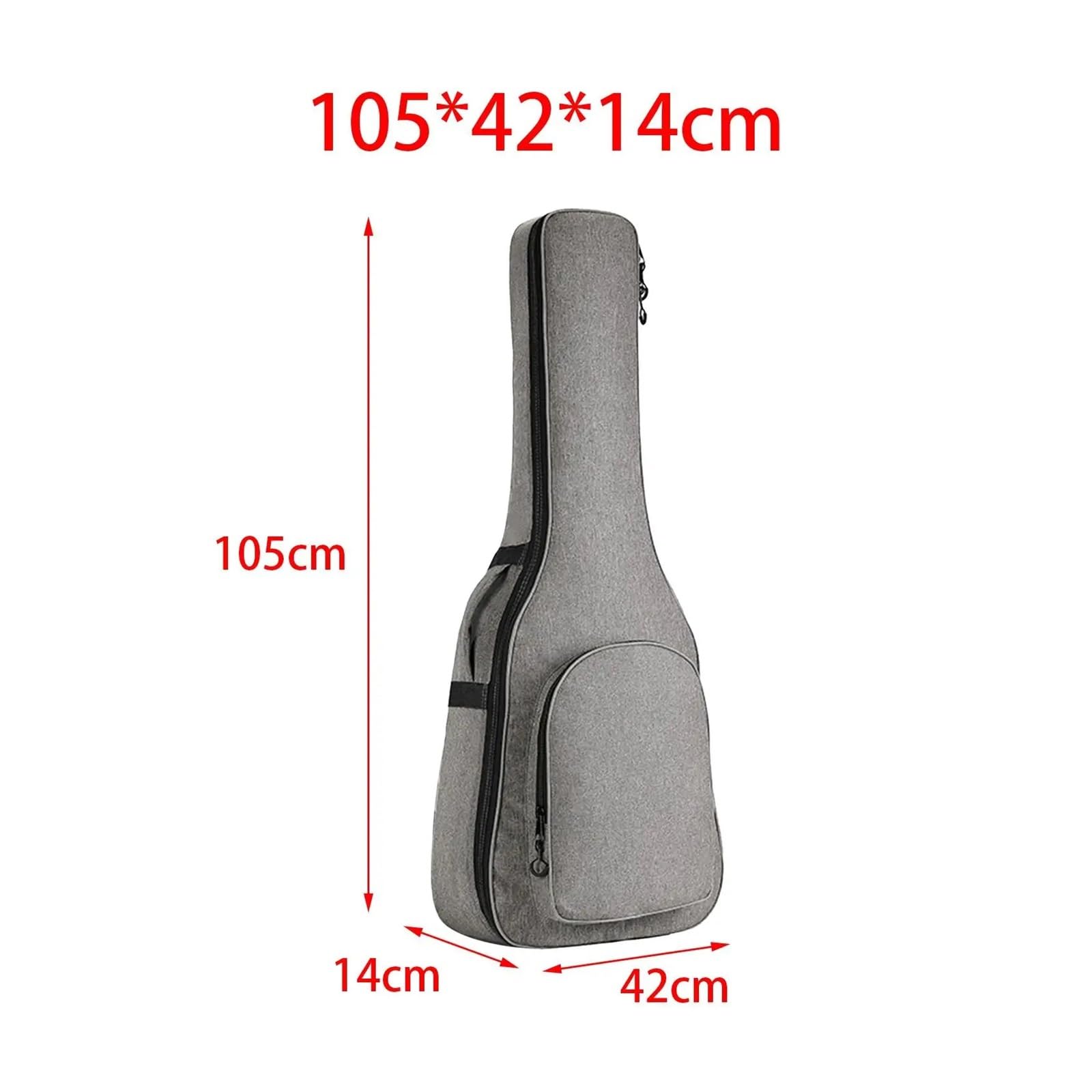 Custodia impermeabile for chitarra da 41 pollici, supporto for accessori acustici ed elettrici Per Chitarra(Grey)