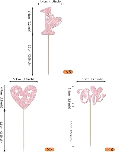 Miniatura 23 de Rsstarxi 36 Pack Happy Valentine's Day Cupcake Toppers Glitter Cupid Love Heart Lip Kiss Me Be Mine Cupcake Picks for Valentine's Day Theme Wedding