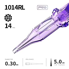 Mast Pro Tattoo Cartridges 20Pcs Disposable Bugpin Needles Round Liner 1014RL