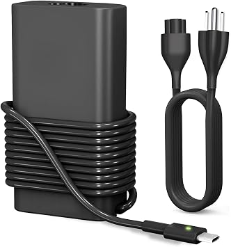 45W USB C Charger Compatible with Dell XPS 13 9360 9365 9370 9333 Latitude 7390 2in1 7370 5175 5285 5290 2in1 Inspiron 14 7437 0HDCY5 04RYWW