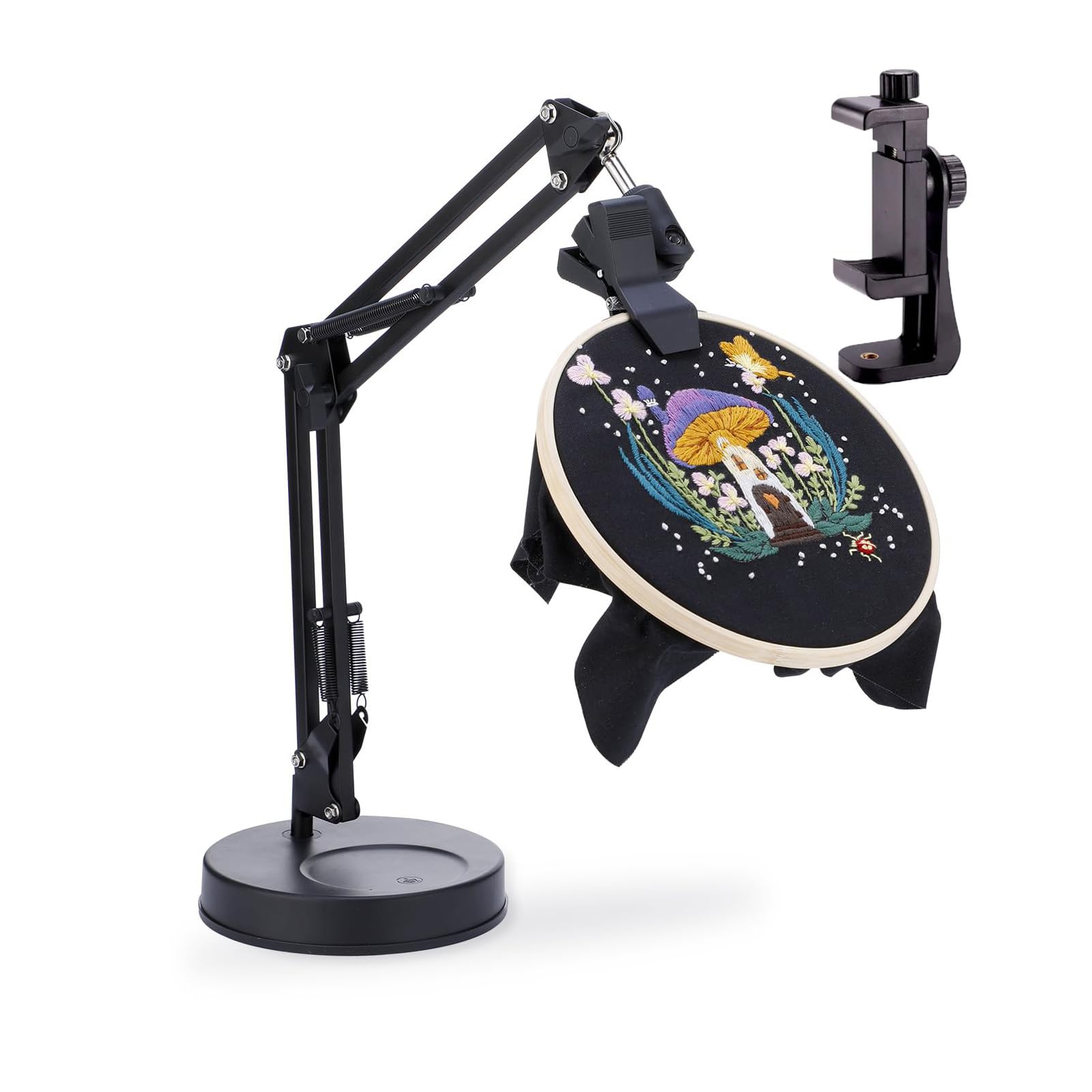 Metal Embroidery Frame with Adjustable Designs for Stitching and Needlework Portable Sewing Frame