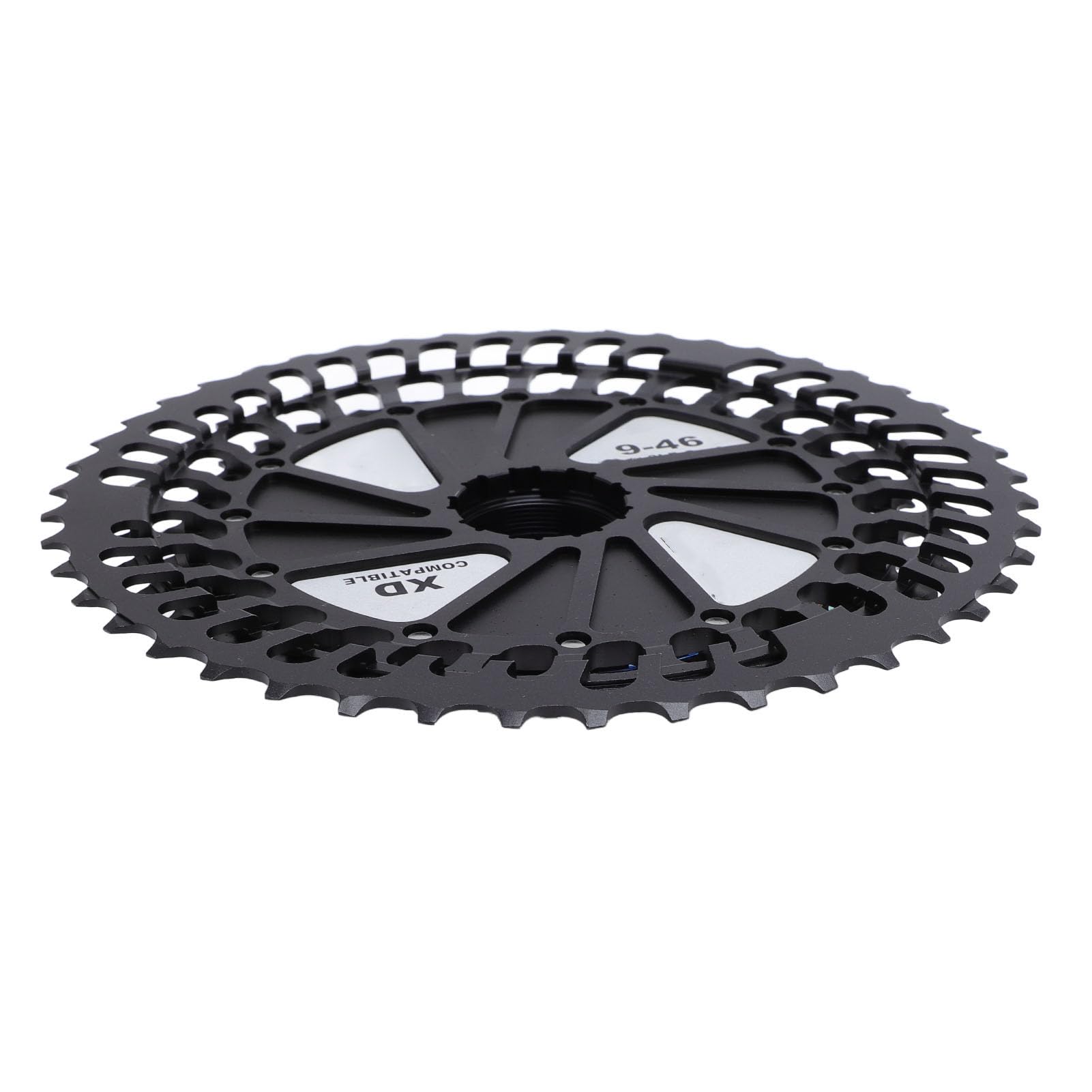 Chrees Aleación de aluminio CNC Hollow Bike Casete, XD FreeHub, fácil instalación para cassettes de bicicleta volante con cambio rápido de marcha (negro colorido)