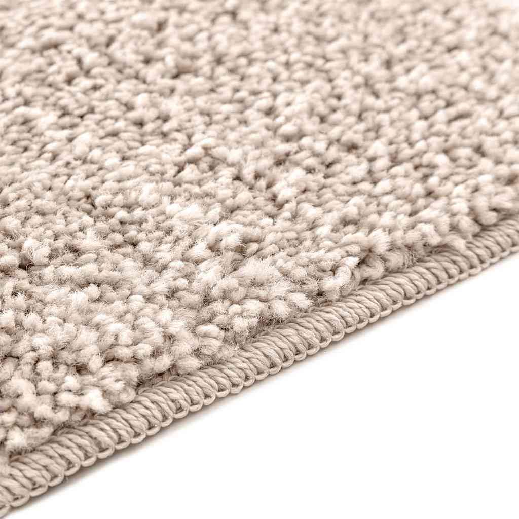 Rutschfeste Badmatte Creme 60 x 90 cm PP Waschbar Antirutsch Badteppich für Badezimmer Sicherheit Komfort Modernes Design
