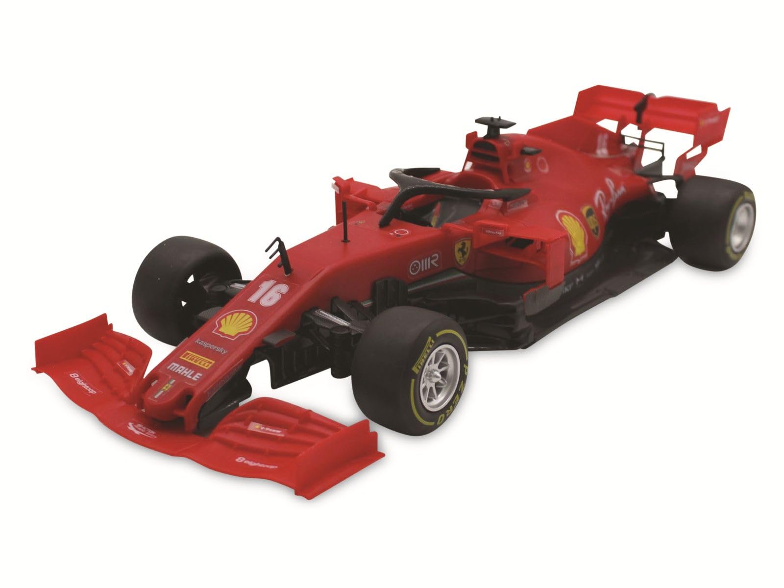 Ferrari SF 1000 1:16, 2,4 GHz zestaw do montażu – części są nakładane, nie są wymagane żadne narzędzia ani klejenie, wierne odwzorowanie szczegółów, otwieranie drzwi ręcznie