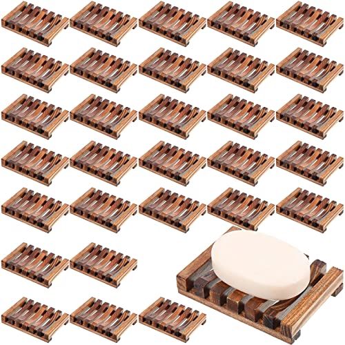 Skylety Wooden Shower Soap Dish Bulk Soap Holder Savers Draining