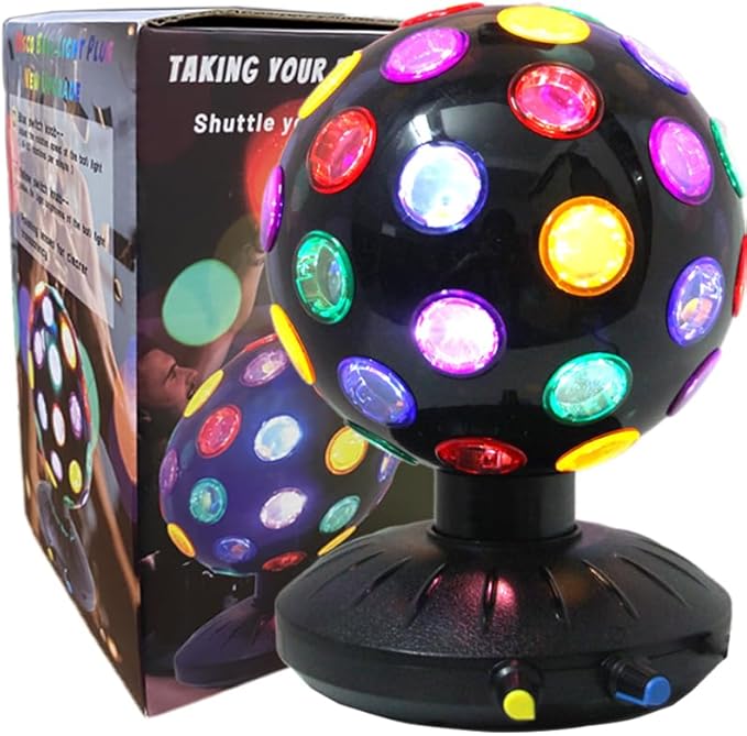 Spinning Disco Ball LED Night Light Projector 360° Rotary Speed