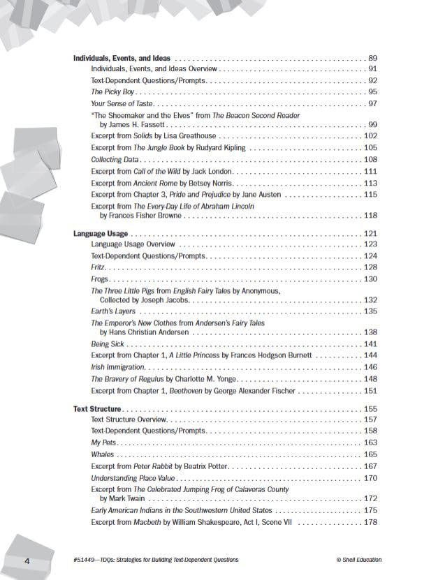 TDQs: Strategies for Building Text-Dependent Questions (Professional Resources) - Image 4