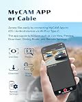 PERNIS 4K Cam avant et arrière Dash, STARVIS Capteur, Carte gratuite incluse, 2.4GHz WiFi Caméra double Dash pour voitures, intégrée GPS, Vision nocturne, senseur G, écluse d'urgence, 3,16'' IPS, Mode de stationnement(DS315)