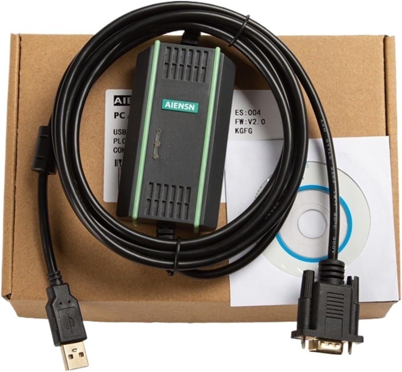 USB-XW2Z-200S-CV プログラミングケーブルCQM1 CS通信ダウンロードデータケーブルFT232チップ+電磁iに最適