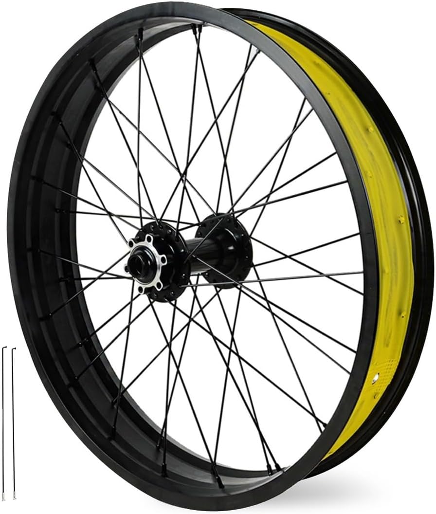 YG-1400 ファットバイク20インチ外装8段 CAPTAIN STAG アルミ タイヤサイズ26×4.0寸法162×59×98cm YG-1400  - 【通販モノタロウ】 20/26 × 4.0 インチファットタイヤバイク前輪アルミ合金ディスクブレーキホイールスルーアクスル 15*135mm 36H リ