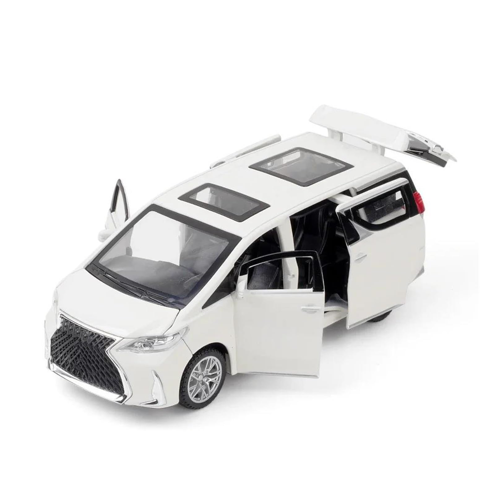 AUDSNI Die-Cast Diecast Car Model 1:32 For Lexus LM300h Car Alloy Diecast Metal Collection Model(White)