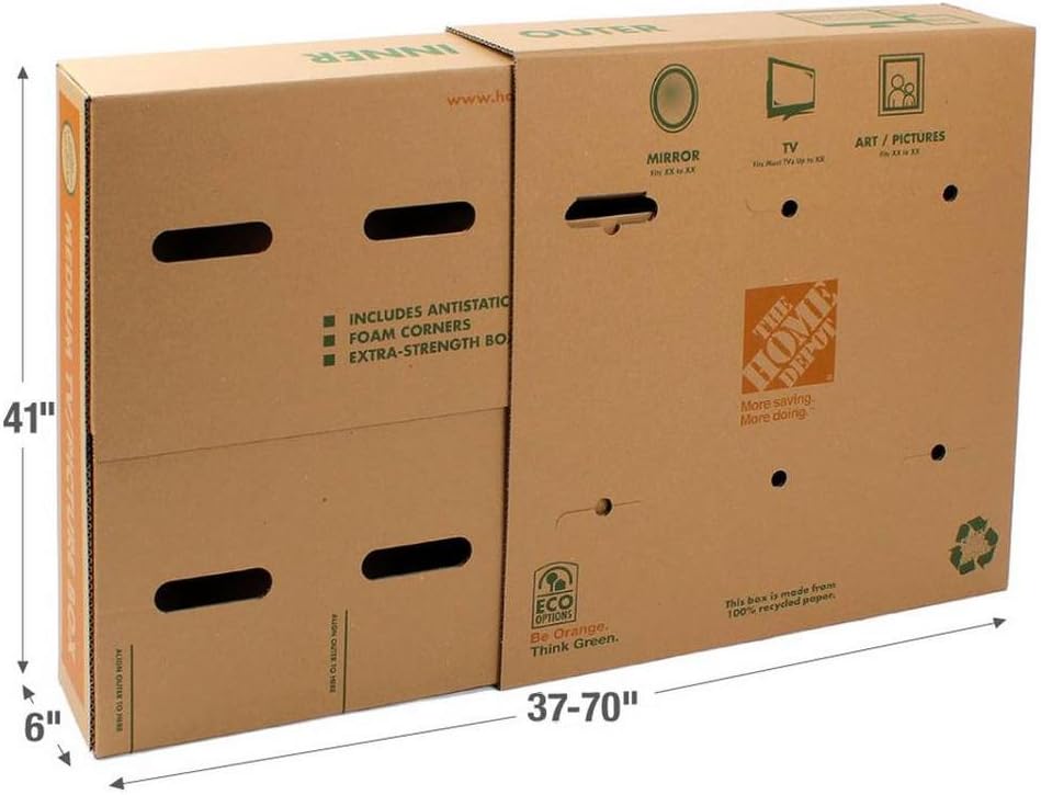 The Home Depot 65 lb. TV Box