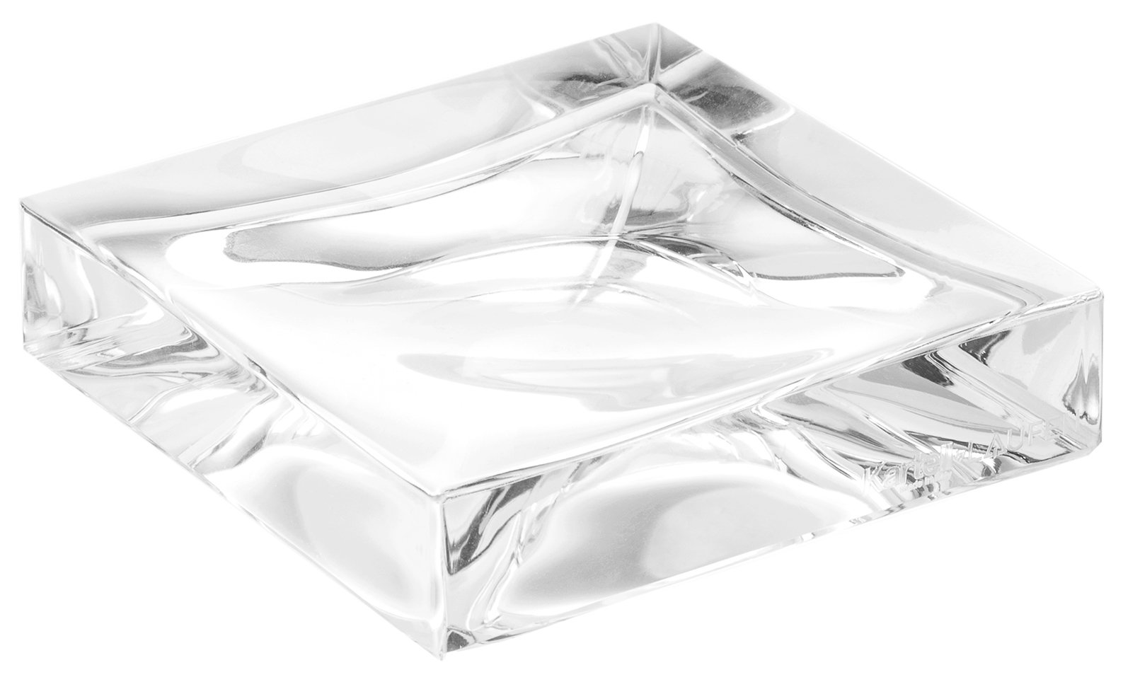 Porte-savon Kartell Boxy transparent accessoire lavabo compact