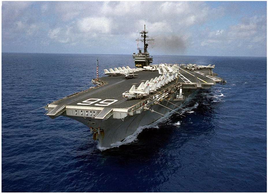 1000 Piece Multicolor Jigsaw Puzzle - Aircraft Carrier USS America (CV 66) Underway