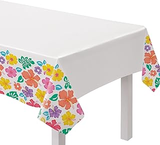 Summer Hibiscus Plastic Tablecover | 54