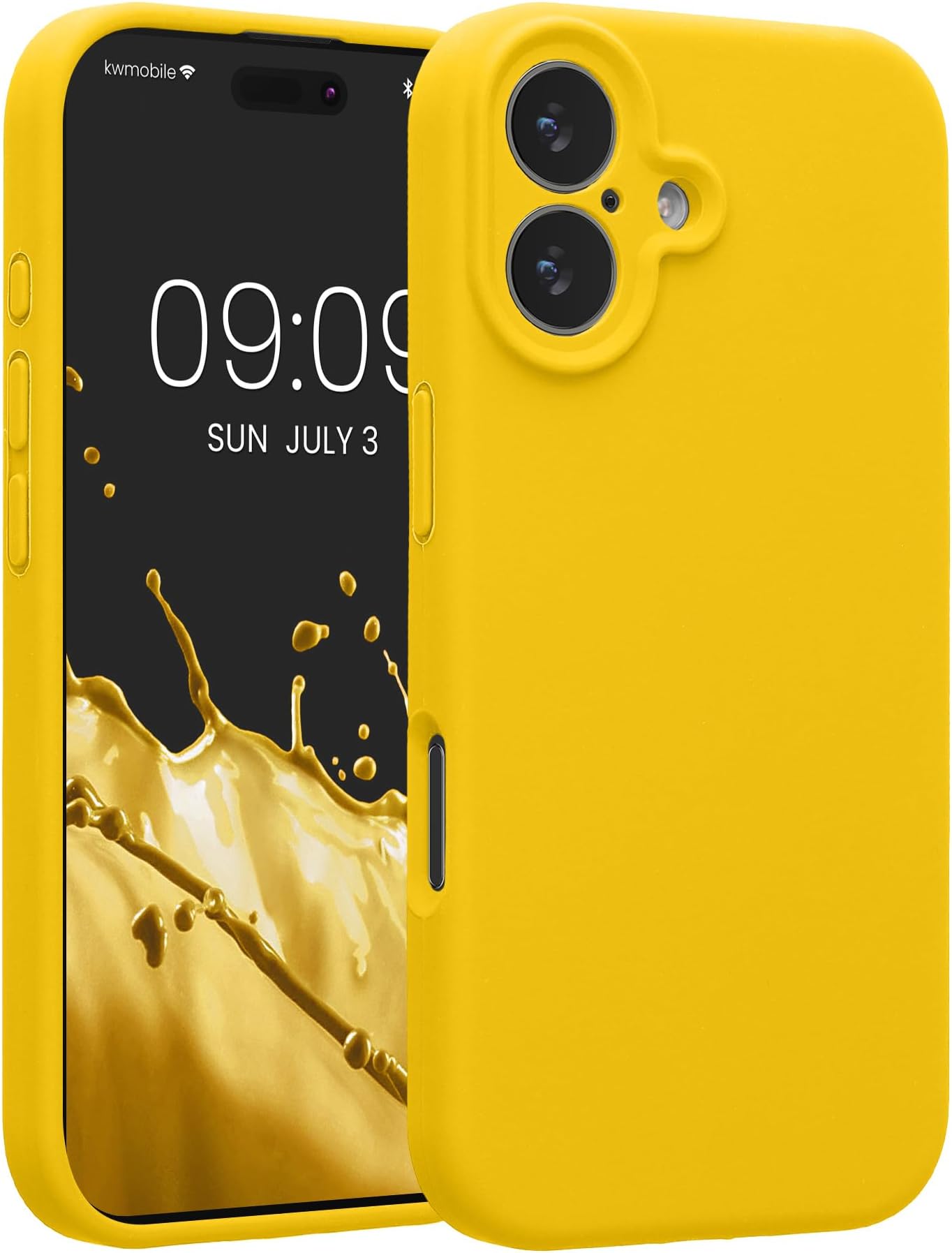 Smartphone Case for Apple iPhone 17 - TPU Silicone Cover Shockproof Scratch-Resistant - Dazzling Yellow