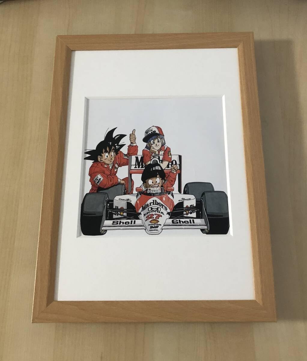 Amazon.co.jp: kj 額装品 鳥山明 80 マクラーレン F1 イラスト