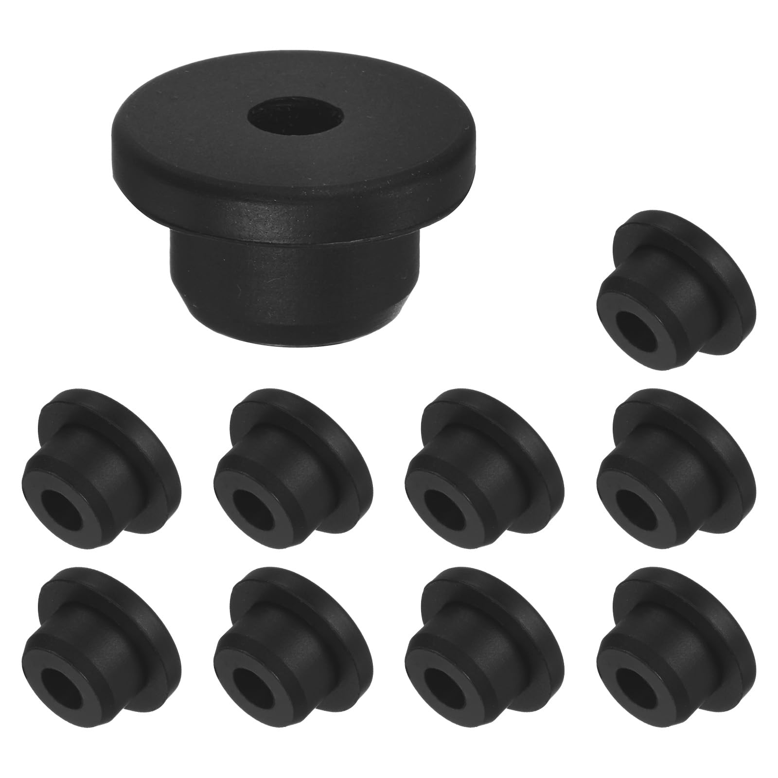 M METERXITY 10-Pack 11/16 Inch Drill Hole, 5/16 Inch ID Silicone Rubber Grommets for Wiring Wire Cable, Hole Plugs