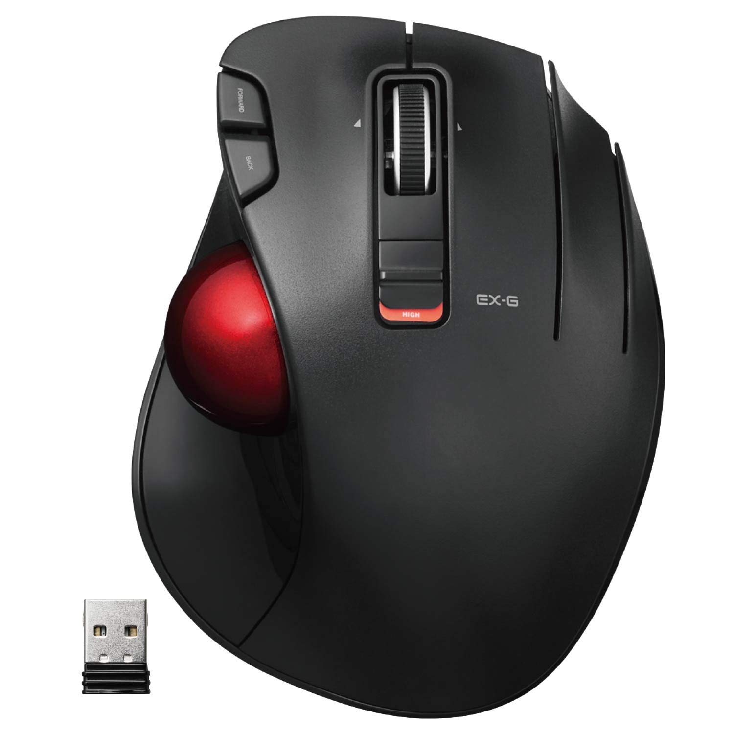 Buy EXG Trackball Mouse, 2.4GHz Wireless, Thumb Control, 6