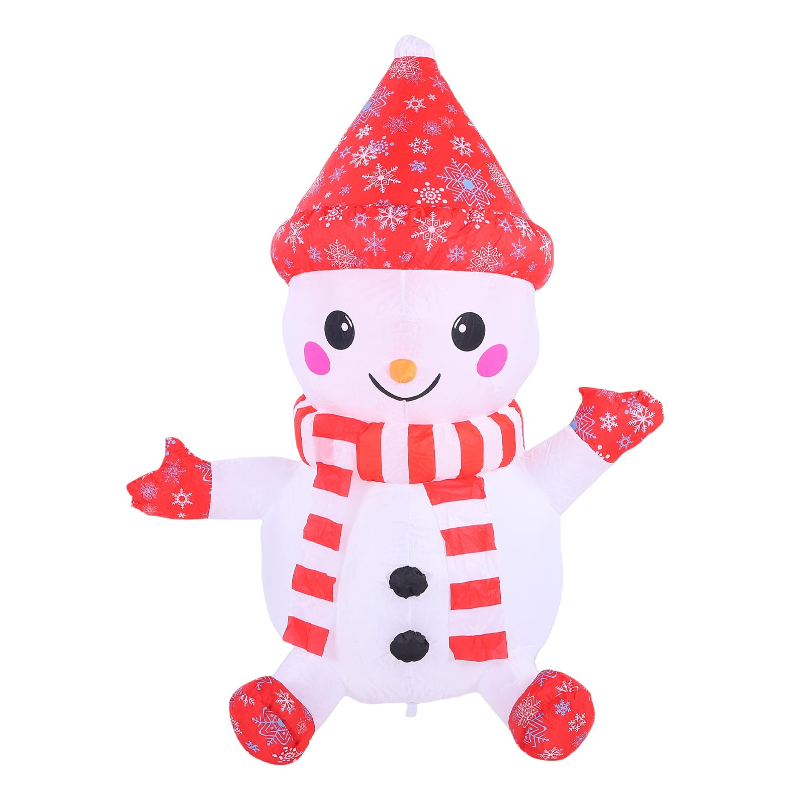 Bonhomme de neige gonflable Luocute anti-vent et étanche pour illuminer votre pelouse de Noël