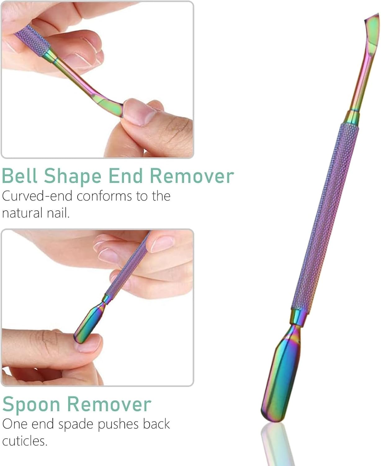 6Piece Set of Nail Cuticles Clipper Cutter Tools with Cuticle Pusher Nail Art & Uv Gel Nail Polish Perfect for Dead Skin and Cuticle Removal