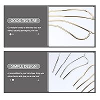 Vista 8 de BESTOYARD 2 Uds en forma de U horquilla lateral horquilla estilo horquilla 4 puntas de pelo updo moño horquilla palillos de aleación pinzas