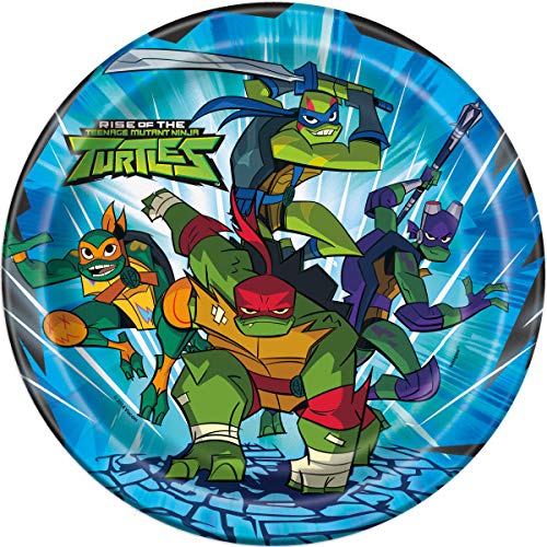 Teenage Mutant Ninja Turtle Party Supplies Decorations For Tmnt Party Serves 16 Guests For Boys And Girls Includes Plates, Napkins, Cups, Table Cover, Banner Decoration, Paper Masks, 1 Esave Dinosaur Sticker Sheet #TOP1