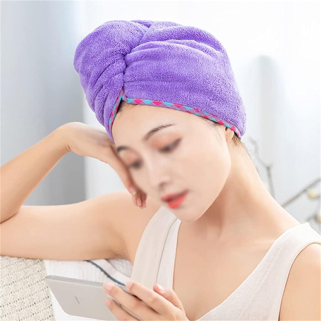 Shampoo and Dry Hair Cap Women's Absorbent and Quick-Drying Headscarf and Towel Shower