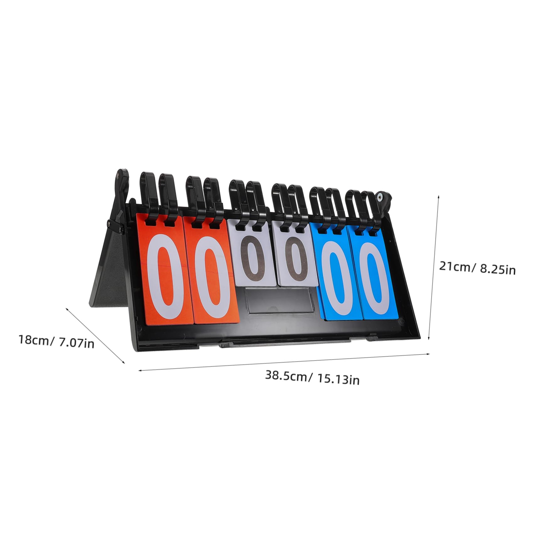Sosoport Flip Scoreboard Basketball Scoreboard Portable Table Top Plastic for Sports Events