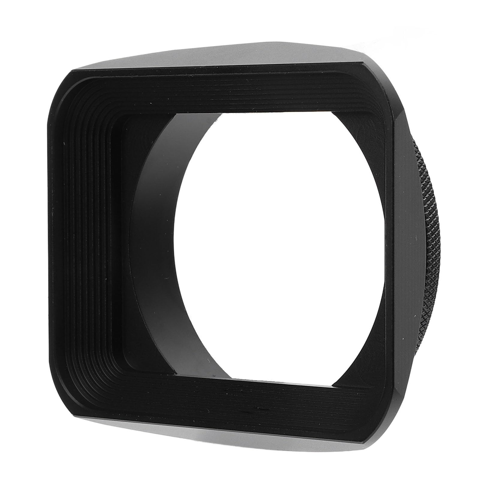 Parasol Cuadrado de 62 Mm con Tapa de Lente Instalación de Rosca Negra Accesorio de Sombra para Parasol de Cámara de Aleación de Aluminio Negro