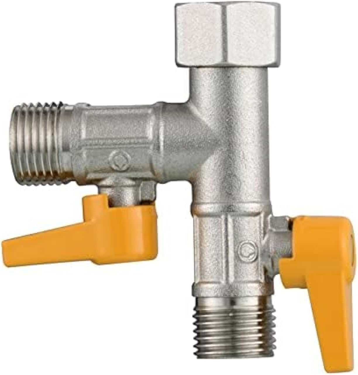 Brass water distributor T-adapter shower head shutoff Valve for shower head and shower hose,1 PC